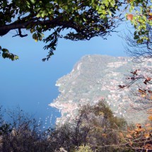 View from the way to the Pizoni di Laveno to Castelveccana on the East shore of Lago Maggiore